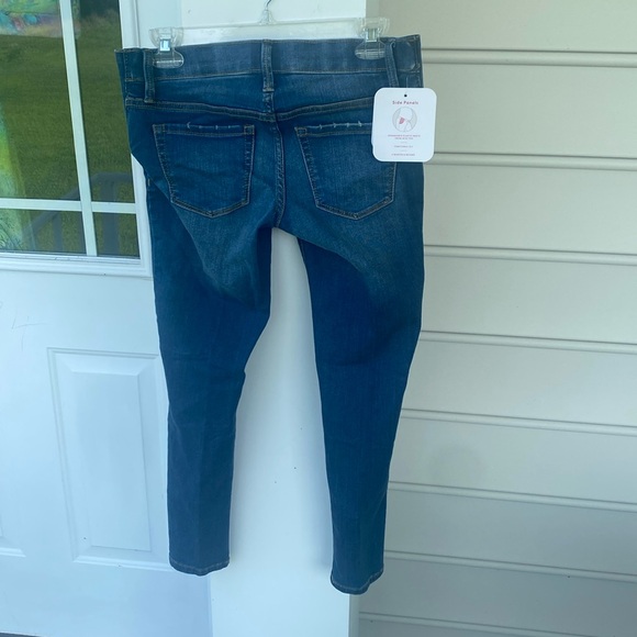 Isabel skinny maternity side panel cropped Jeans size 00 waist 24 NWT - Picture 2 of 11